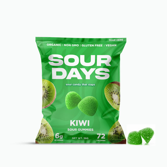 Sour Days Kiwi sour gummies bag