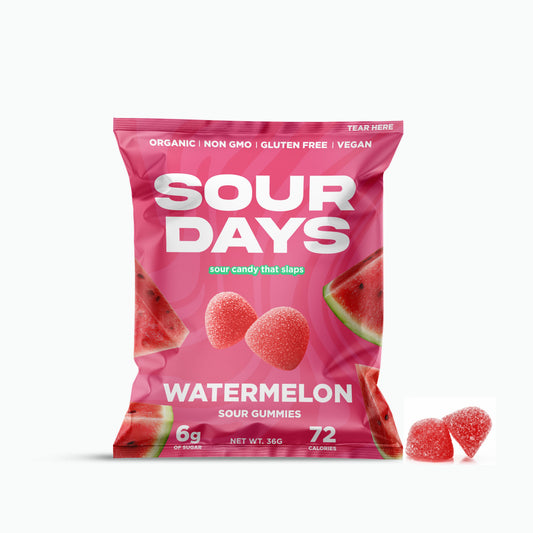 Sour Days Watermelon sour gummies bag